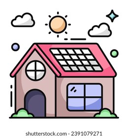Vector design of solar home