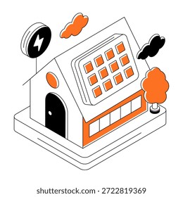 Diseño de Vector de hogar solar
