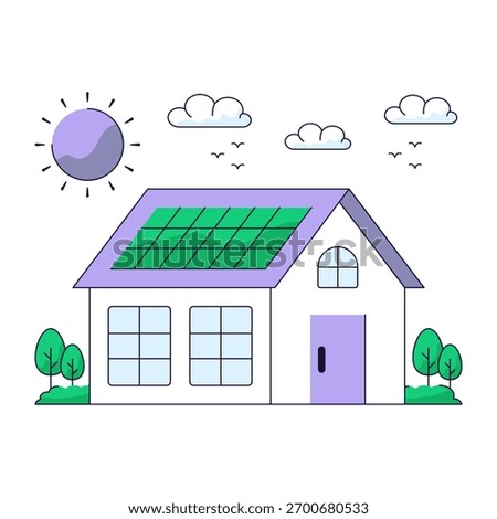 Vector design of solar home