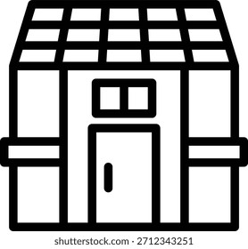 Vektor Design Solar Haus Icon Stil