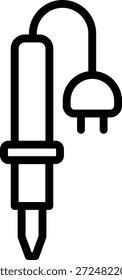 Vector Design Soldering Iron Icon Style