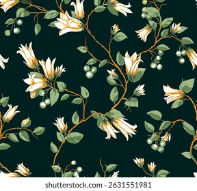 Vector design solid flower all over seamless pattern wrapping paper design, digital image printing factory textile