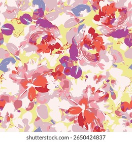 Vector design solid flower all over seamless pattern wrapping paper design, digital image printing factory textile