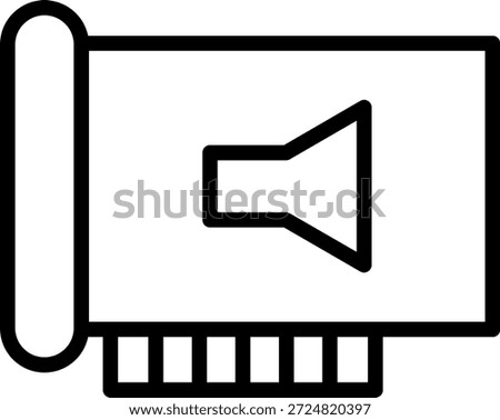 Vector Design Soundcard Icon Style