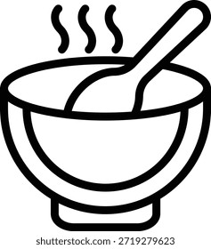 Estilo de Ícone de Sopa de Design de Vetor