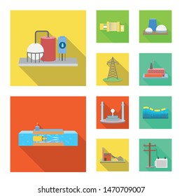 Vector design of source and environment icon. Set of source and bio vector icon for stock.