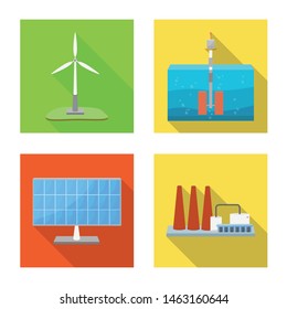 Vector design of source and environment symbol. Collection of source and bio stock symbol for web.