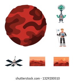 Vector design of space  and galaxy  icon. Set of space  and travels  vector icon for stock.