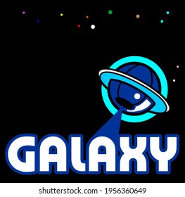 vector design with space ornament and black color. suitable for the design of t-shirts, pillow, logo, souvenir, shop name board. editable vector designs