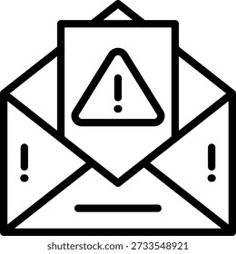 Diseño de Vector Spam Email Icon Style