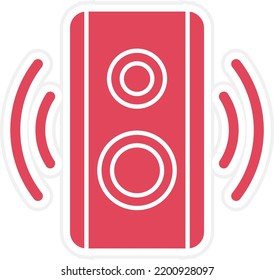 Estilo de icono del altavoz de diseño de vectores