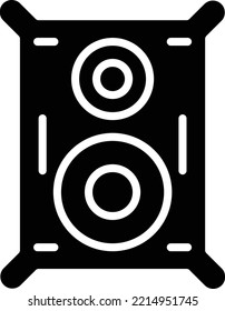 Estilo de icono del altavoz de diseño de vectores