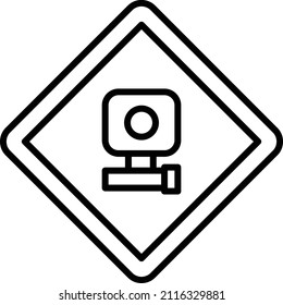 Vector Design Speed Camera Icon Style