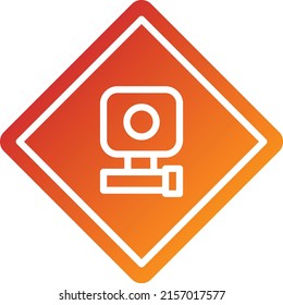 Vector Design Speed Camera Icon Style