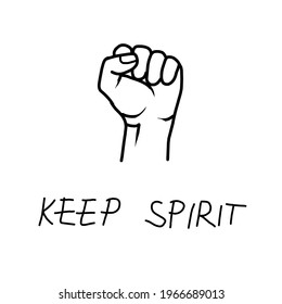 Vector design spirit icon quotes
