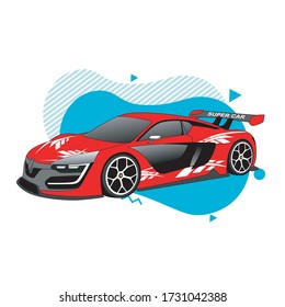 vector design sport car, vector illustration 