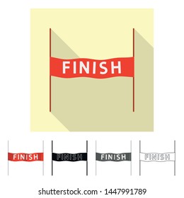Vector design of sport and winner sign. Collection of sport and fitness stock vector illustration.