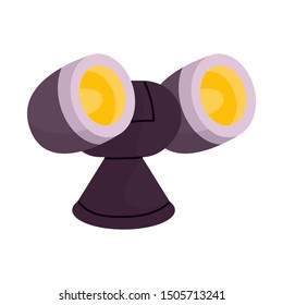 Vector design of spotlight and stadium icon. Web element of spotlight and spot stock vector illustration.