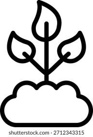 Estilo de icono de brote de diseño de Vector