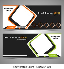 vector design with square banner 
