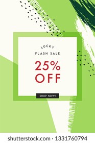 Vector design for St. Patrick's Day sale web banners, posters, flyers. Good for social media, email, print, ads design and promotional material.