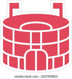 Vector Design Stadium Icon Style