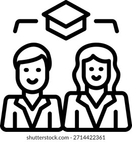 Estilo de icono de personal de diseño de Vector