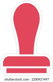 Vektordesign-Stempel-Icon-Stil