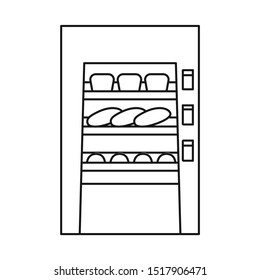 Vector design of stand and bread logo. Web element of stand and rack vector icon for stock.