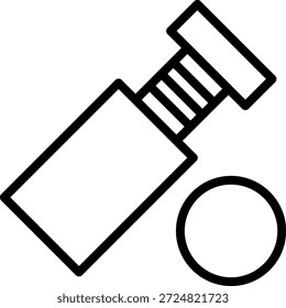 Estilo de icono de tornillo de separación de diseño de Vector