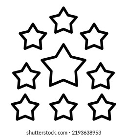 Vektordesign-Sterne-Symbolstil