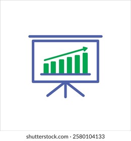 Vector design statistical and Data analysis for business finance, growth statistic