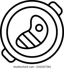 Vector Design Steak Icon Style