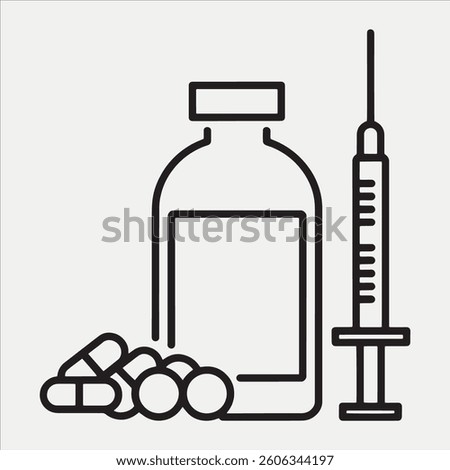 Vector Design Steroids Icon design