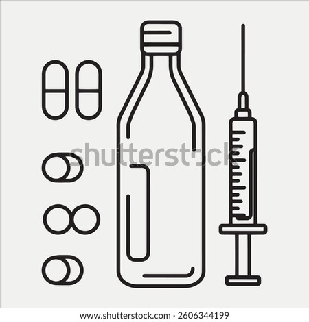 Vector Design Steroids Icon design