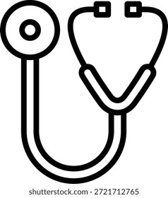 Estilo del icono del estetoscopio del diseño del Vector