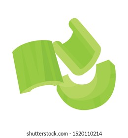 Vector design of stick and celery logo. Web element of stick and stalk Stock symbol for web.