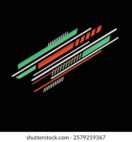 Vector design sticker strip lines background racing car body.