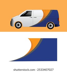 vector design sticker wrap body cargo van car