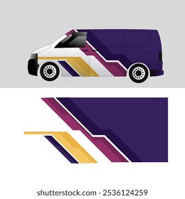 vector design sticker wrap body car van cargo company
