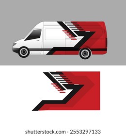 vector design sticker wrap body car van cargo delivery