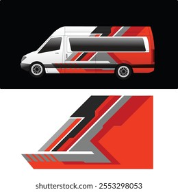 vector design sticker wrap body car van cargo delivery