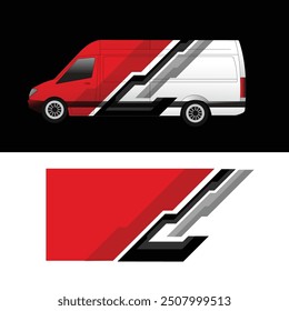 vector design sticker wrap car van cargo delivery