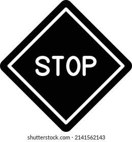 Vector Design Stop Sign Icon Style