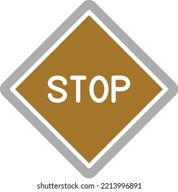 Vector Design Stop Sign Icon Style