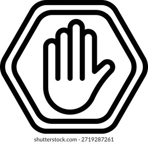 Vector Design Stop Sign Icon Style