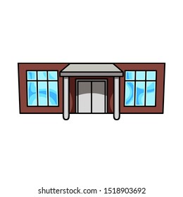 Vector design of store and shopping logo. Web element of store and center stock vector illustration.