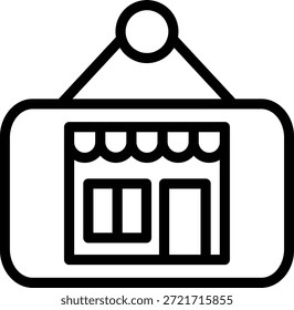 Vector Design Store Sign Icon Style