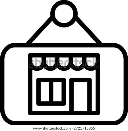 Vector Design Store Sign Icon Style