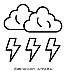Estilo de icono de tormenta de diseño de vectores